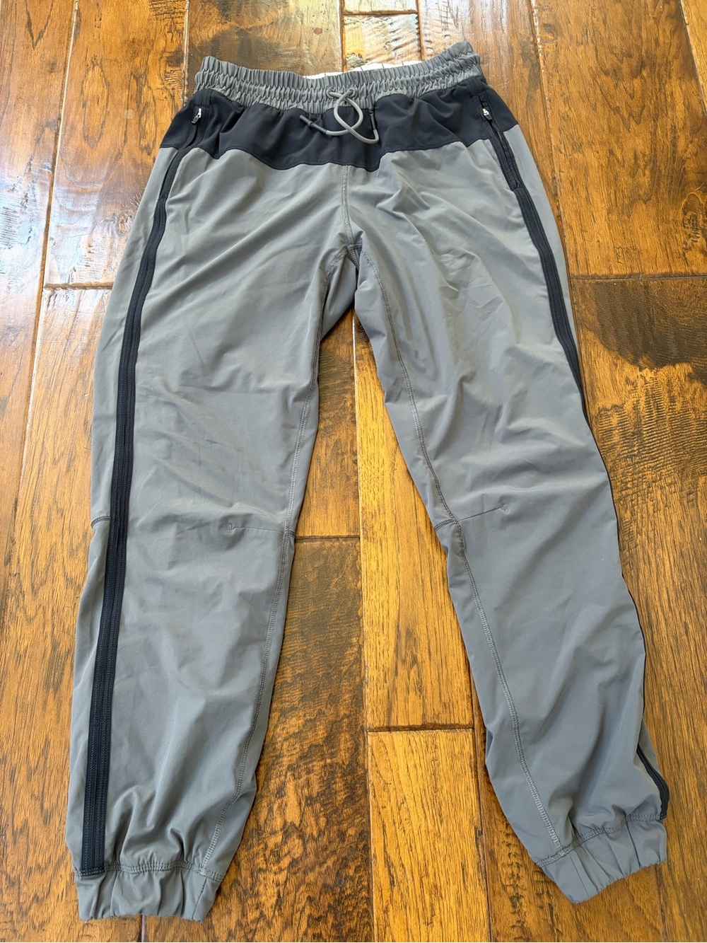 lululemon athletica Gray Joggers with Black Panels